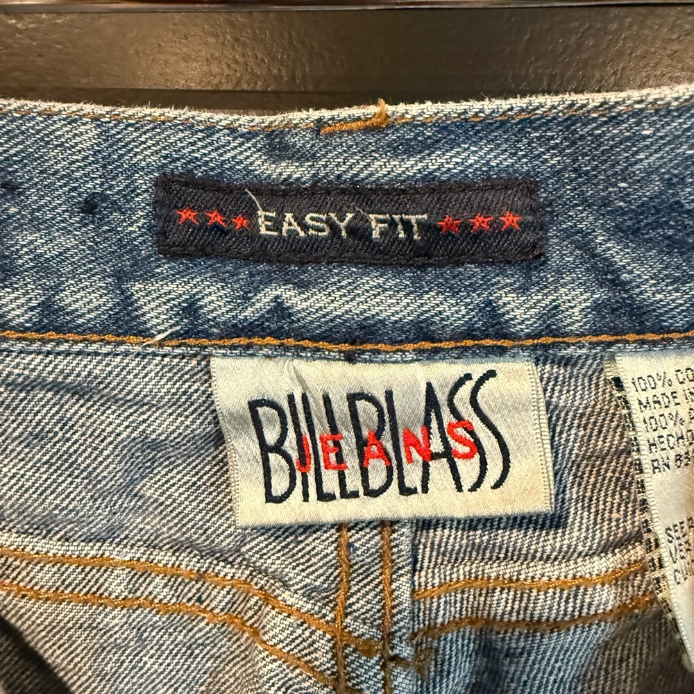Vintage Ladies Bill Blass Blue Jeans High Waist 100% cotton size 12